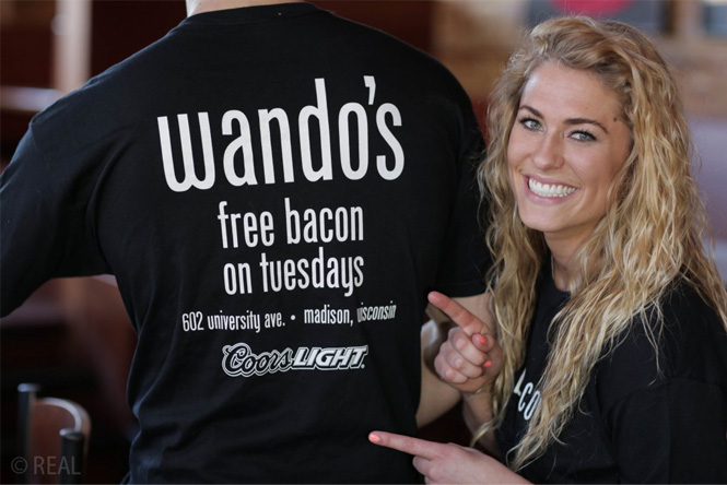 Wando's free bacon on tuesdays